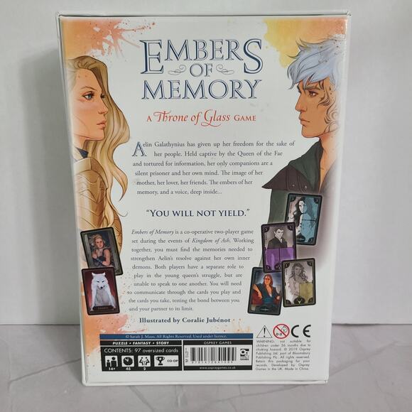 Throne of Glass Game Embers Of Memory Kuro Sarah J Maas Card Game - Picture 5 of 11